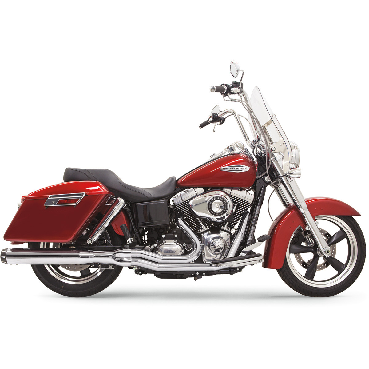 Bassani Xhaust #1D28R - 2:1 Exhaust - Chrome - FLD