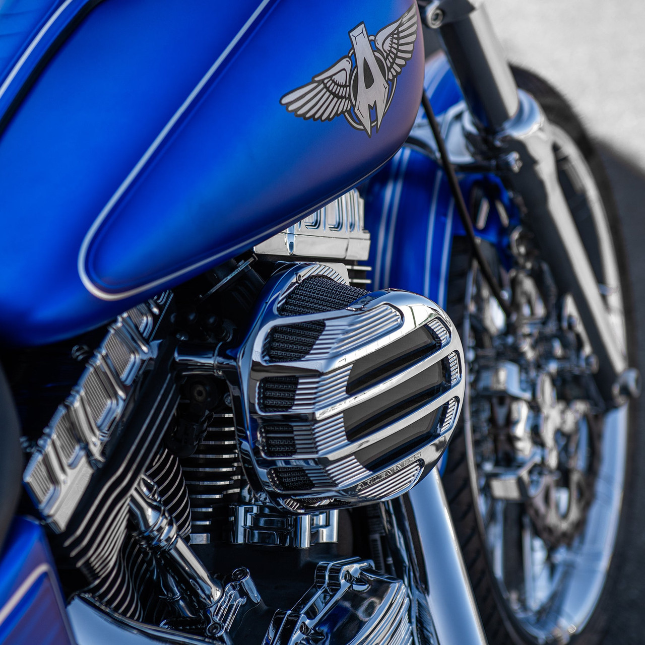 Arlen Ness #81-307 - SideKick Air Cleaner, Chrome - 91-up XL Sportster