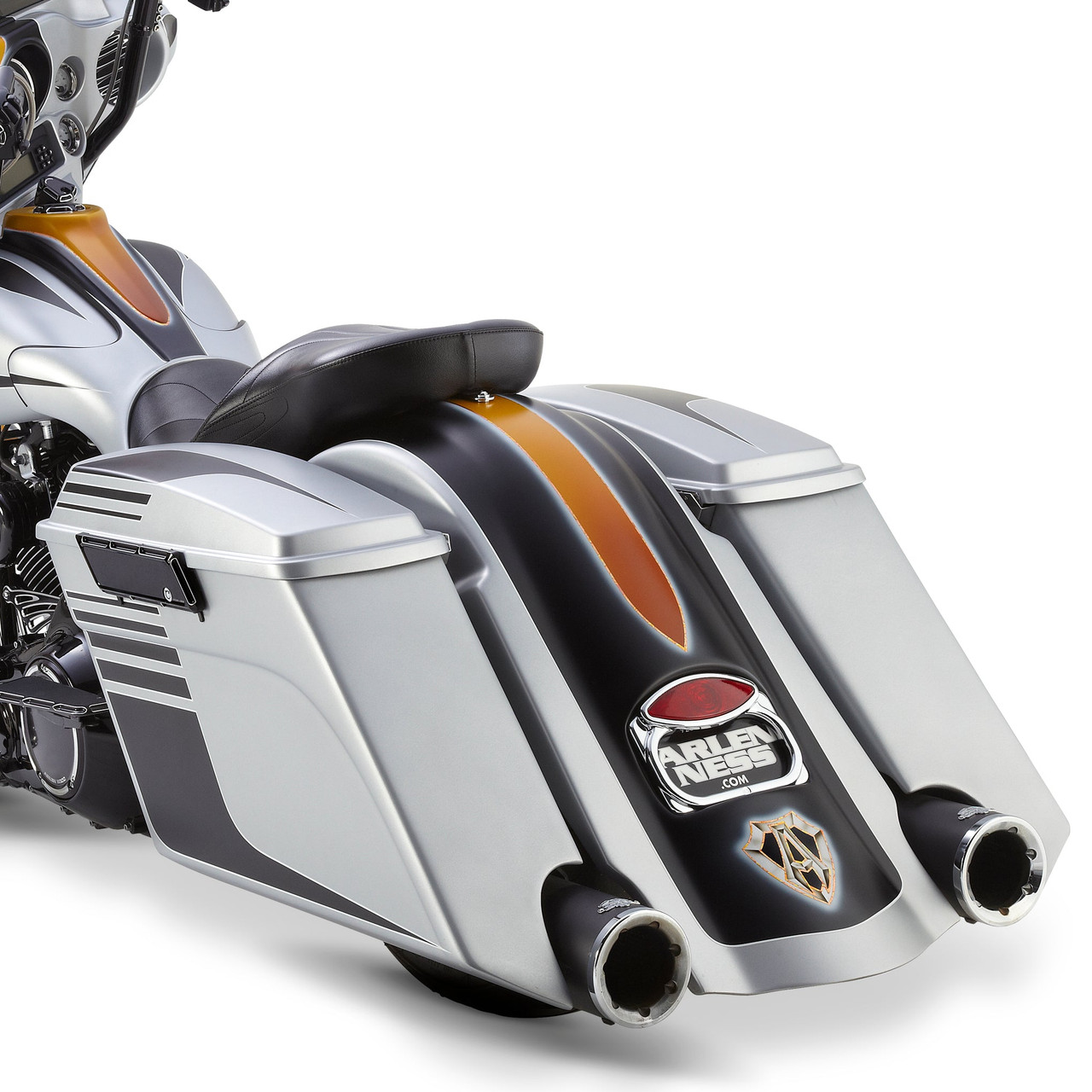 Arlen Ness #06-979 - Down-N-Out Stretched Saddlebags, Composite - 93-13 FLT / Single
