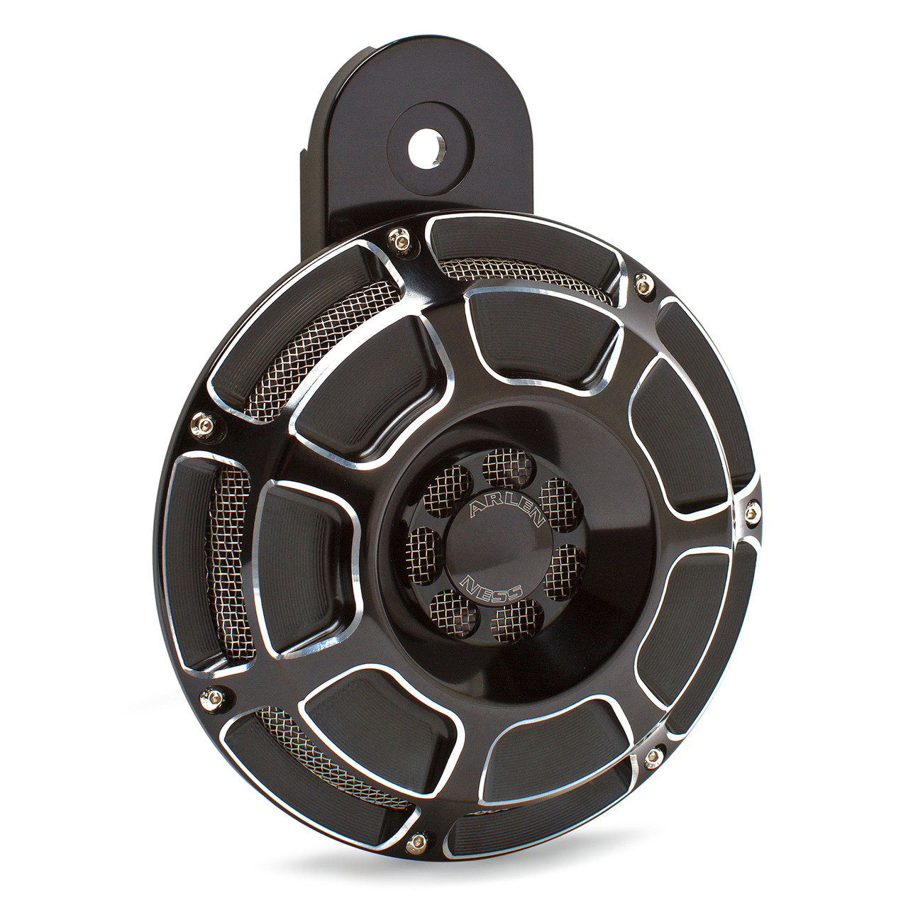 Arlen Ness #70-218 - Beveled® Horn Kit, Black - 07-up XL Sportster