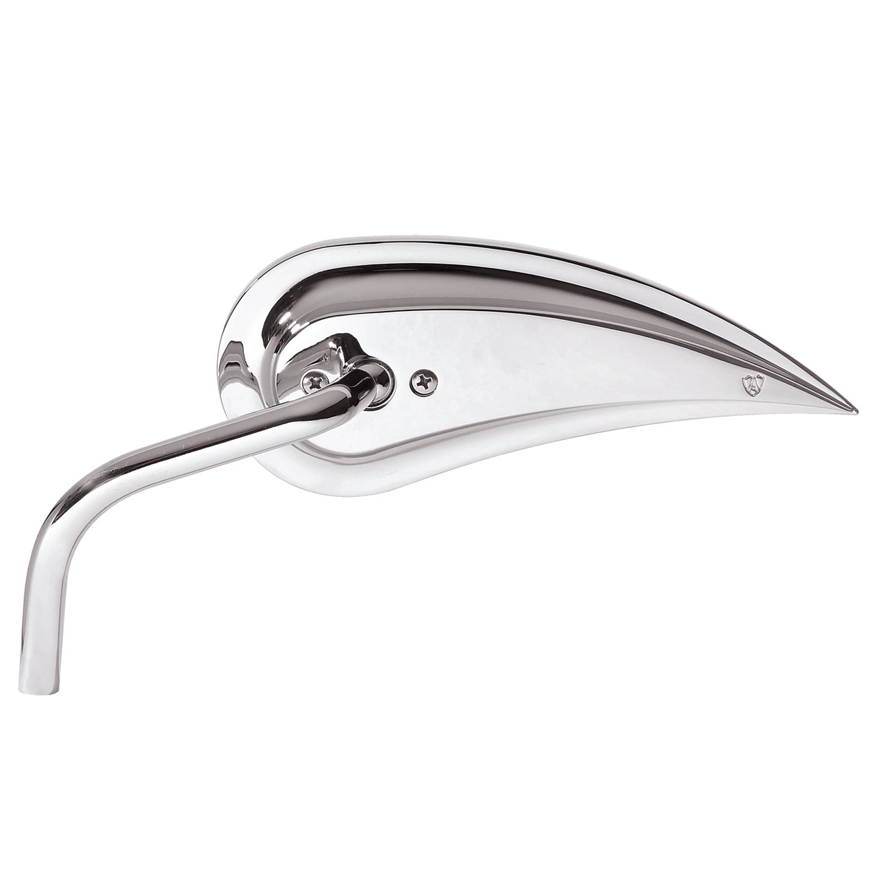 Arlen Ness #13-072 - Rad 3 Mirrors Steel Stem, Chrome - Left