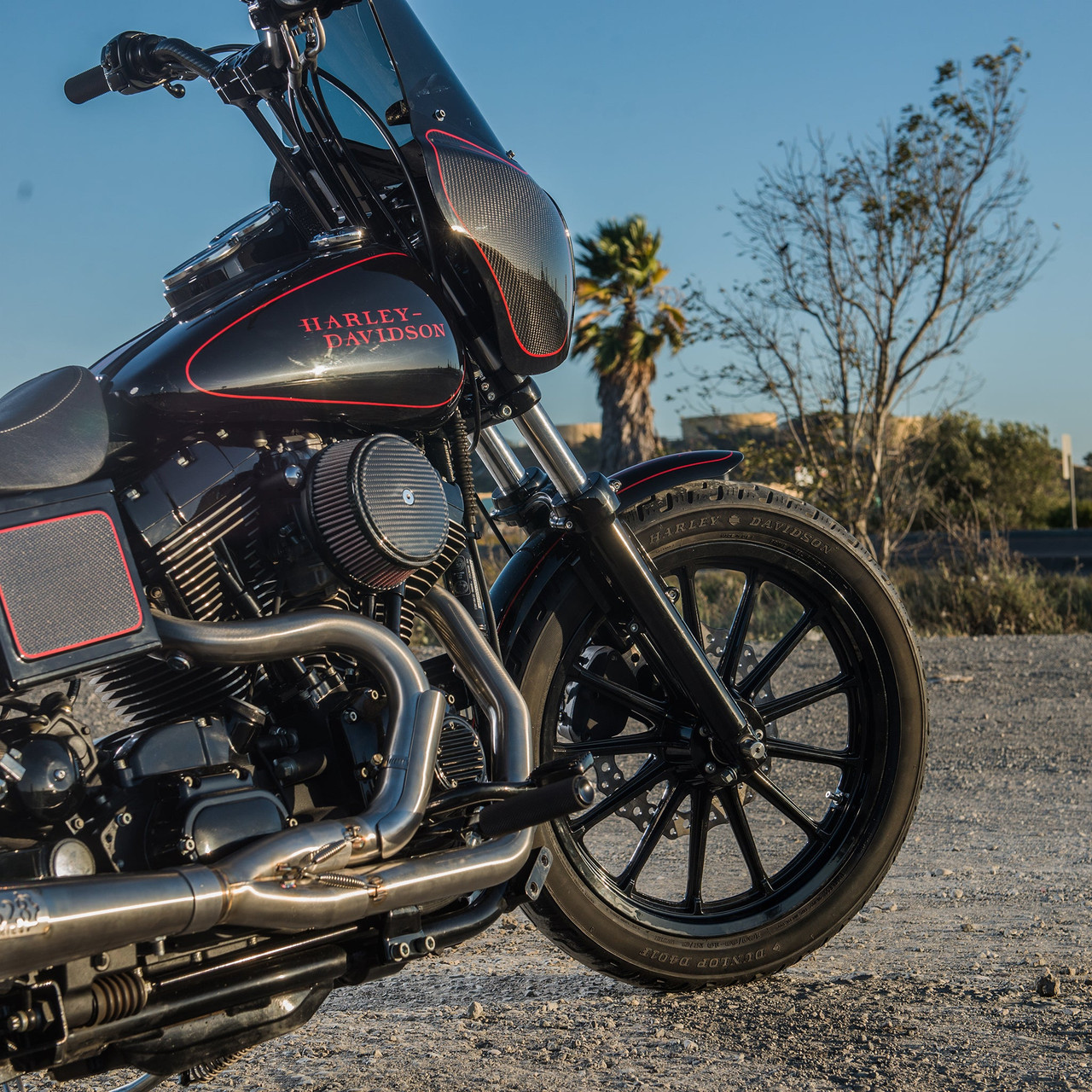Arlen Ness #50-741 - Carbon Fiber Stage 1 Big Sucker™ - 99-17 Twin Cam (Exc. FBW) / Black cotton /Stainless steel jacket