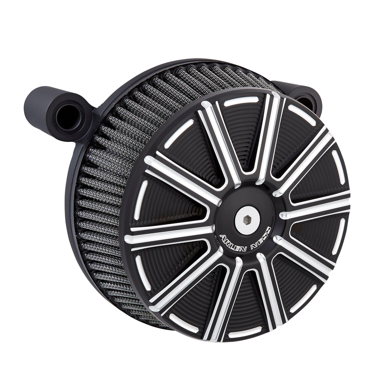 Arlen Ness #18-294 - 10-Gauge® Stage 1 Big Sucker™, Black - 88-up XL Sportster / Red Pre-Oiled