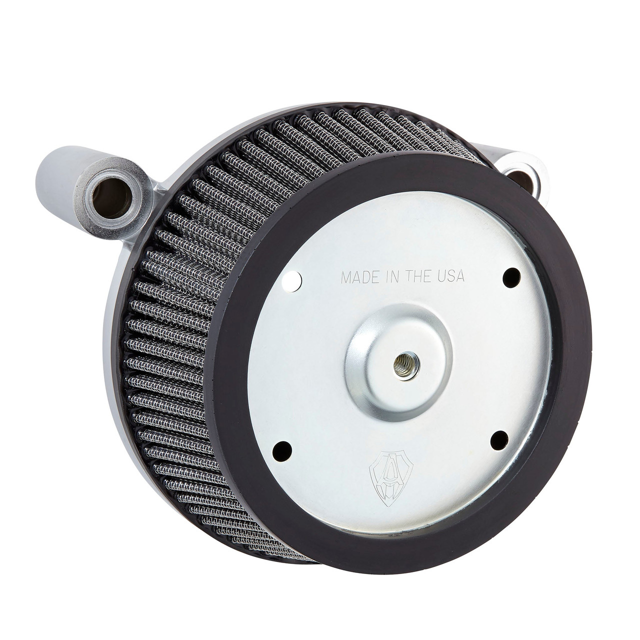 Arlen Ness #50-517 - Big Sucker® Stage 1 Air Cleaner - Chrome / Black cotton /Stainless steel jacket / 99-01 FI FLT (Fuel Injected)