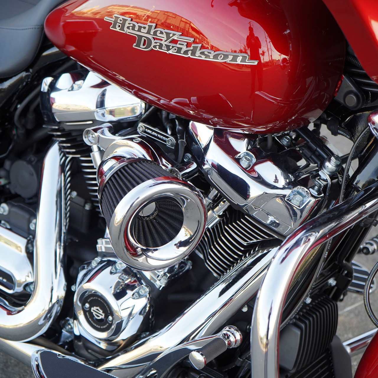 Arlen Ness #600-158 - Velocity 65® Air Cleaner, Chrome - 22-up RH975 models