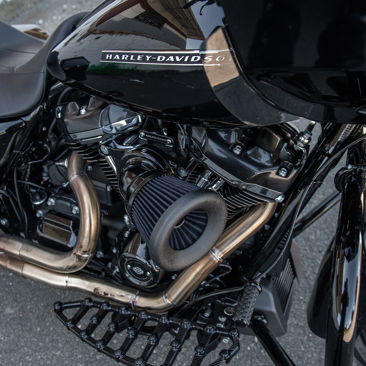 Arlen Ness #600-157 - Velocity 65® Air Cleaner, Black - 22-up RH975 models