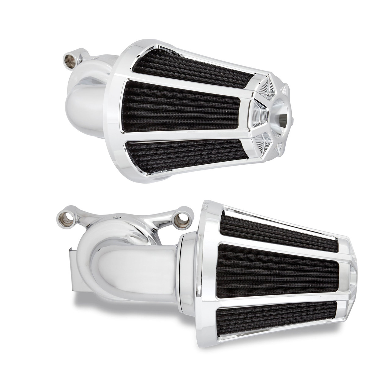 Arlen Ness #81-028 - Beveled® Monster Sucker® Air Cleaner, Chrome - 08-16 FLT / 16-17 FLST & FXDLS (FBW)