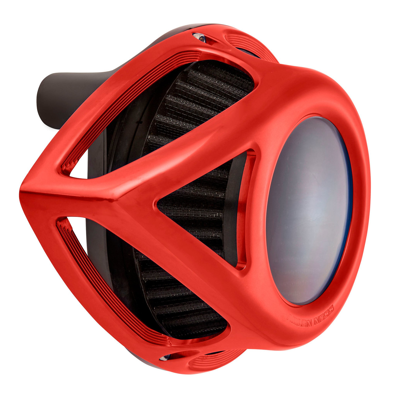 Arlen Ness #18-913 - Clear Tear Air Cleaner, Red - 91-up XL Sportster