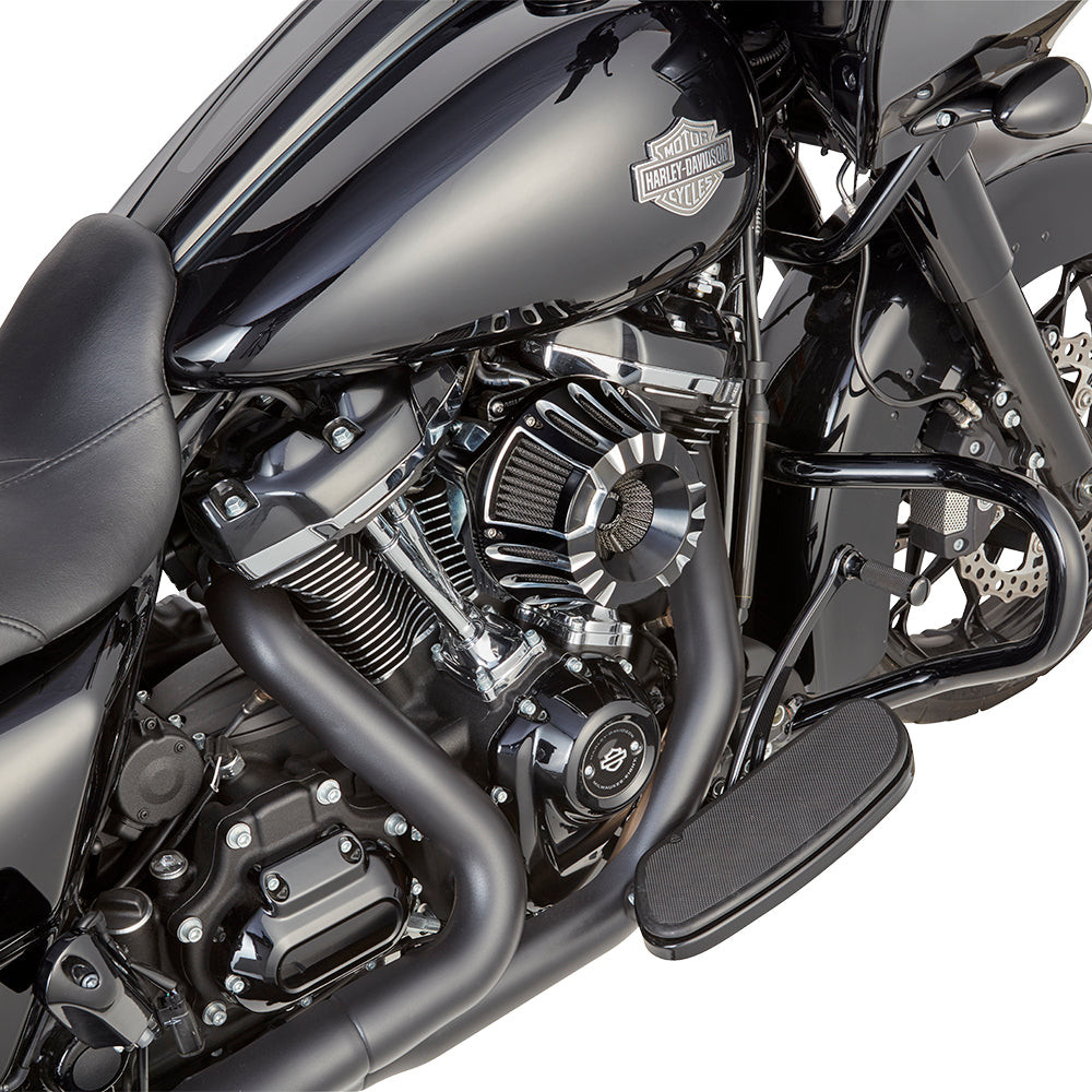 Arlen Ness #600-132 - Deep Cut® Inverted Series Air Cleaner, Black - 22-up RH975 models