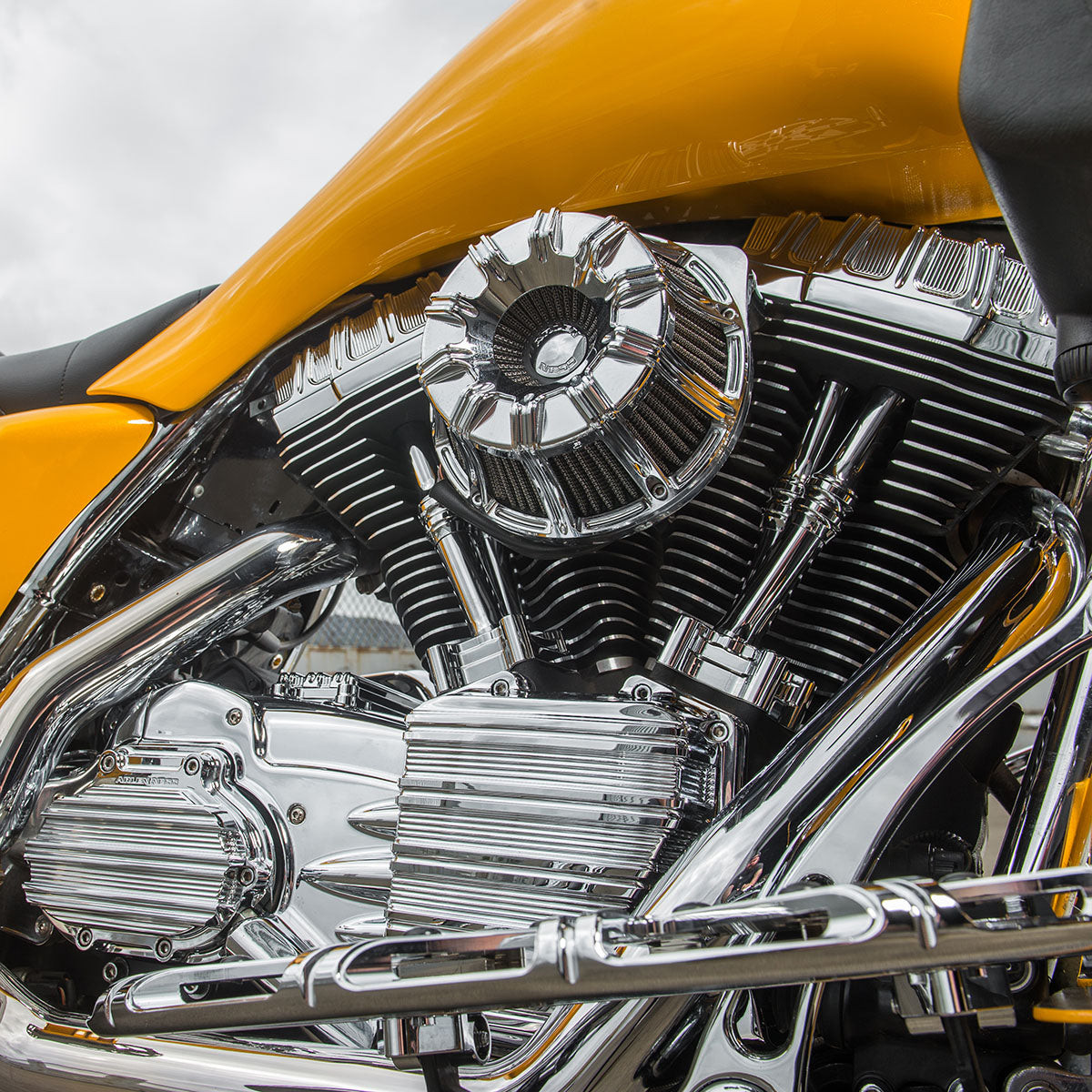 Arlen Ness #18-944 - 10-Gauge® Inverted Series Air Cleaner, Chrome - 1991-2021 XL Sportster