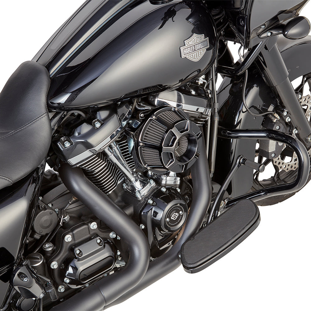 Arlen Ness #600-134 - Beveled® Inverted Series Air Cleaner, Black - 22-up RH975 models