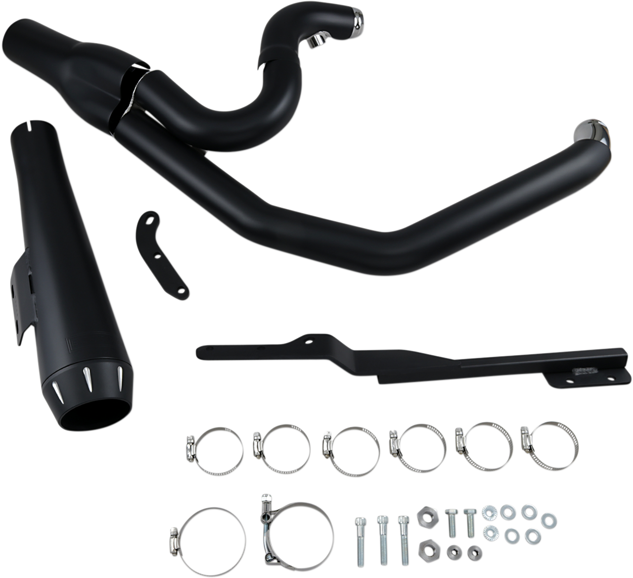 2:1 Exhaust - Black - Megaphone - Short - 91-05 FXD