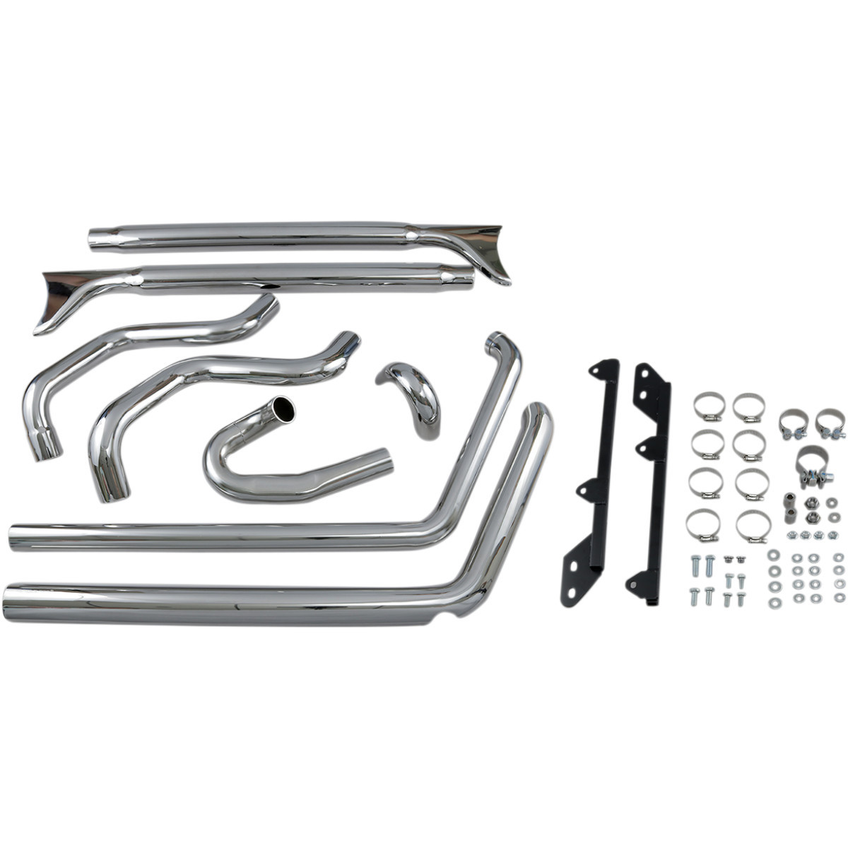 Bassani Xhaust #1S46E-33 - True Duals Exhaust System with Fishtail Mufflers - 33" - Softail