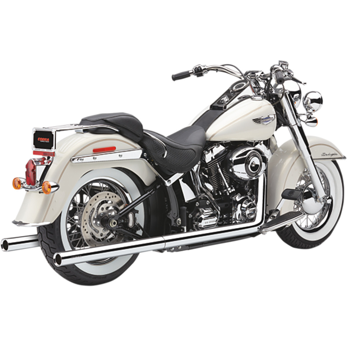 Cobra #6984 - True Dual Exhaust - Billet Tip - '97-'06 Softail