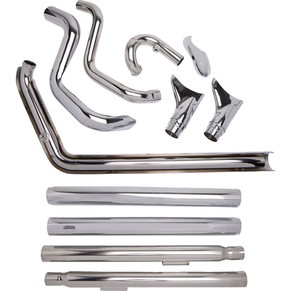 Cobra #6989 - True Dual Exhaust - Fishtail - '12-'17 Softail