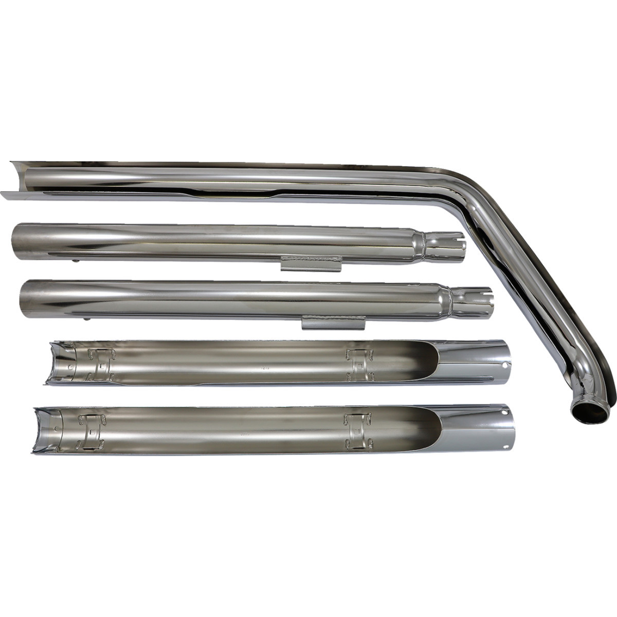 Cobra #6987 - True Dual Exhaust - Fishtail - '97-'06 Softail