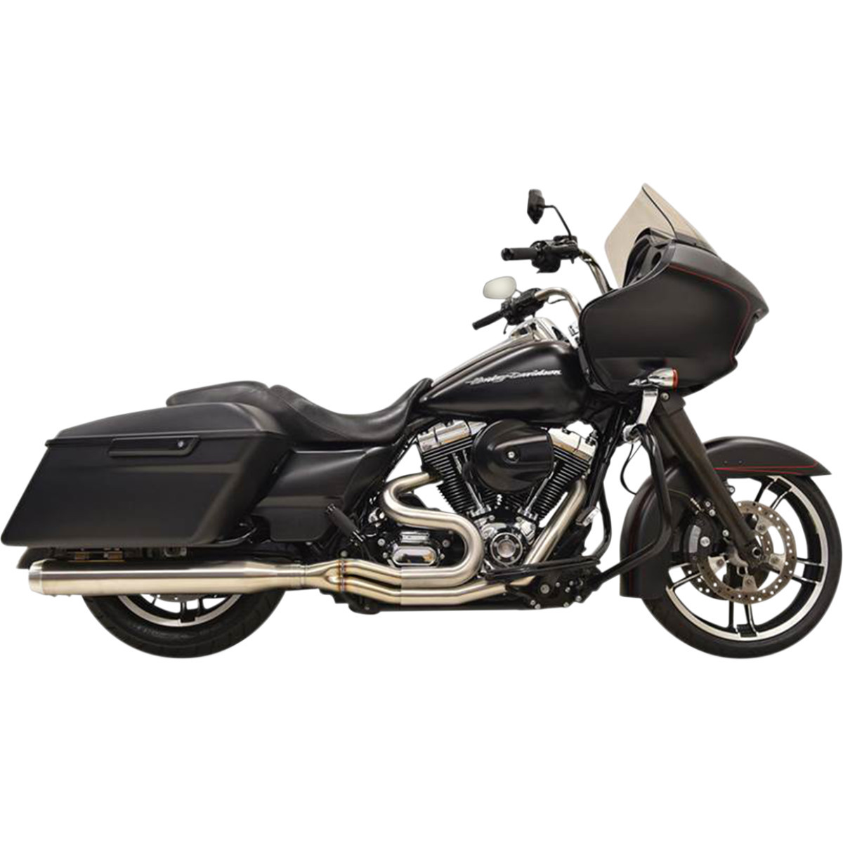 Bassani Xhaust #1F18SS - 2:1 Exhaust - Stainless Steel - Straight Can