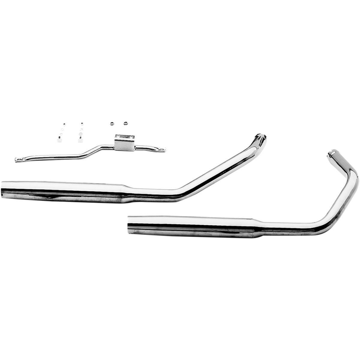 Paughco #719TM - Staggered Dual Exhaust System - '57-'85 XL - Tapered - 38" Long