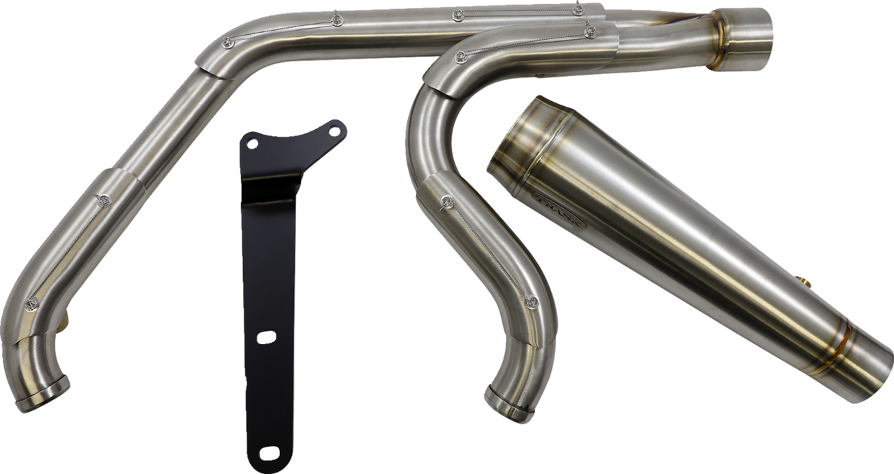 Trask #TM-5010 - 2-into-1 Assault Exhaust System - Full Stainless - Straight