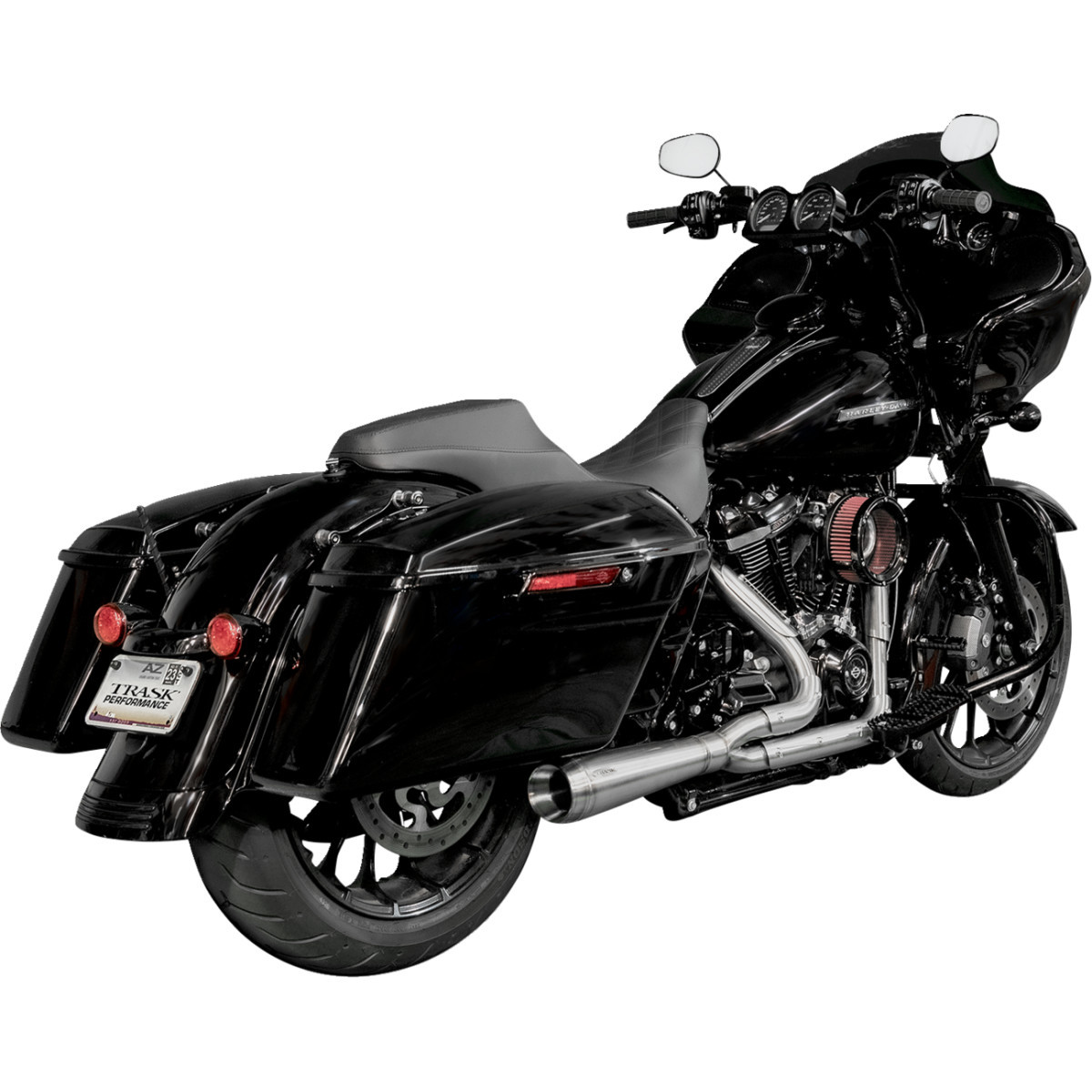 Trask #TM-5010 - 2-into-1 Assault Exhaust System - Full Stainless - Straight