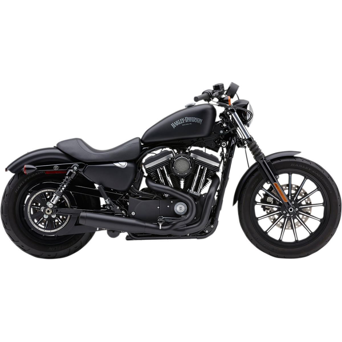 Cobra #6492B - 2-into-1 El Diablo Exhaust System - Black - 3-1/2"