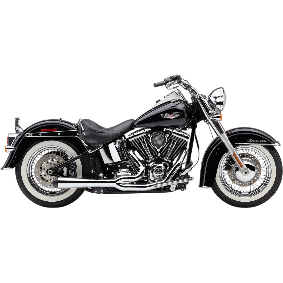 Cobra #6483 - El Diablo Exhaust - Chrome - '12-'17 Softail