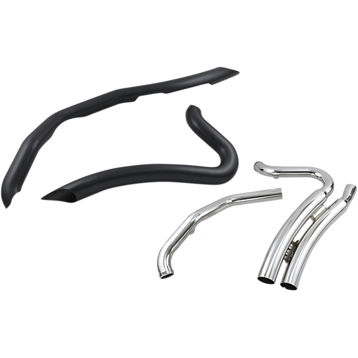 Cobra #6231B - Speedster Swept Short Exhaust - Black
