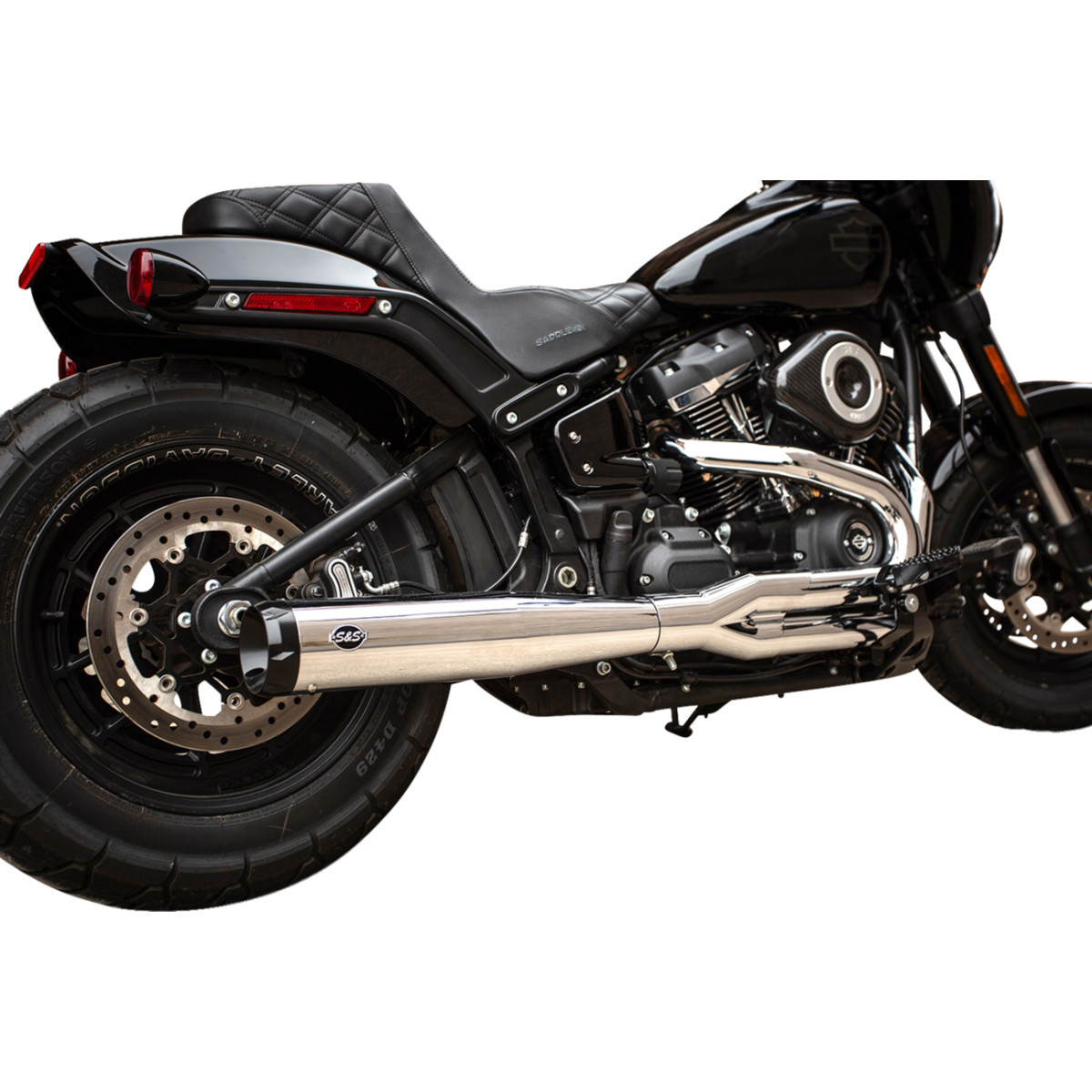 S&S Cycle #550-0790 - Super Street 2:1 Exhaust System - Chrome