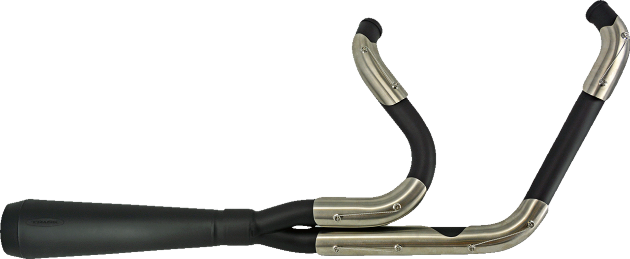 Assault 2:1 Exhaust - Black - Straight - 07-16 Touring