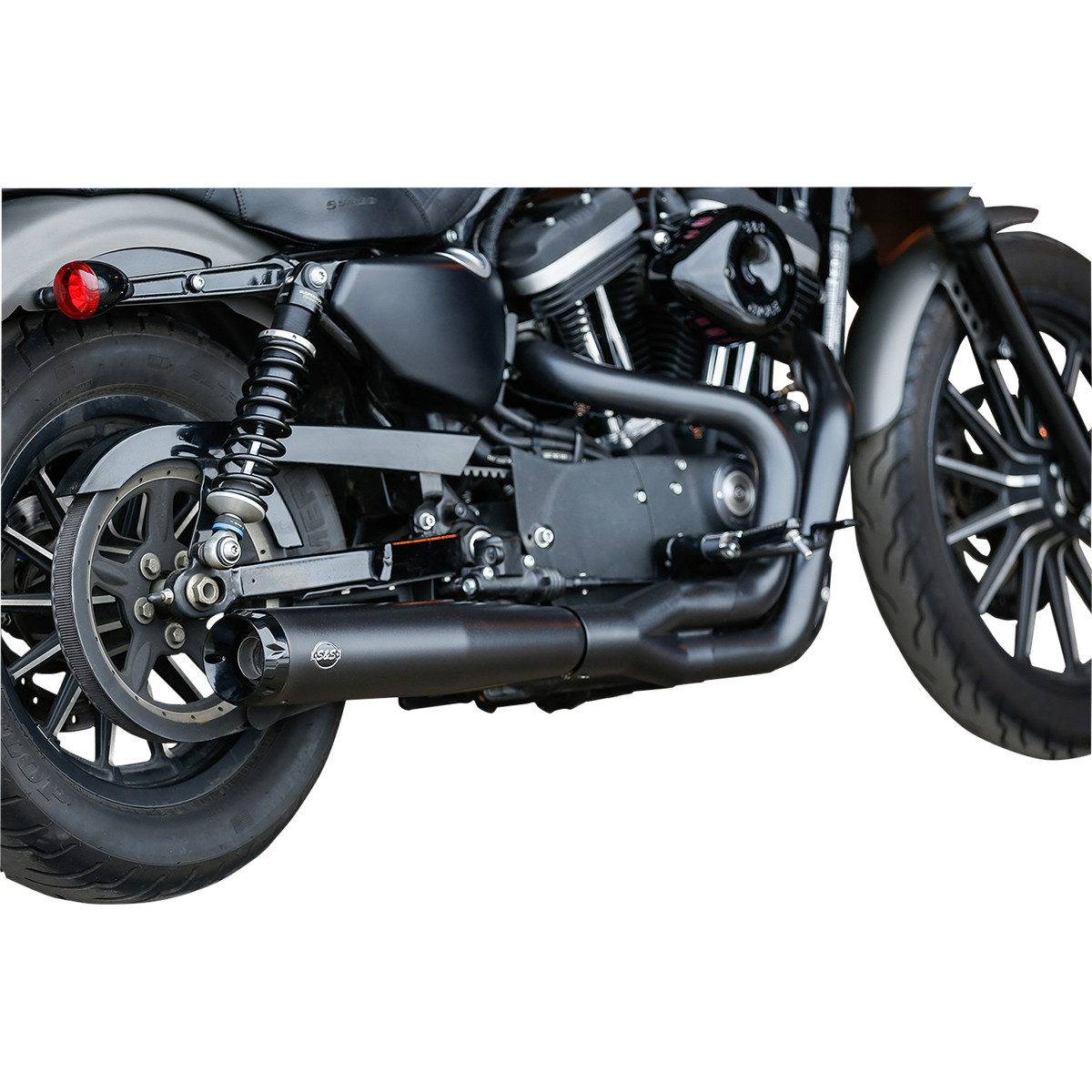 S&S Cycle #550-0951 - 2:1 Black Exhaust for '07-'13 XL