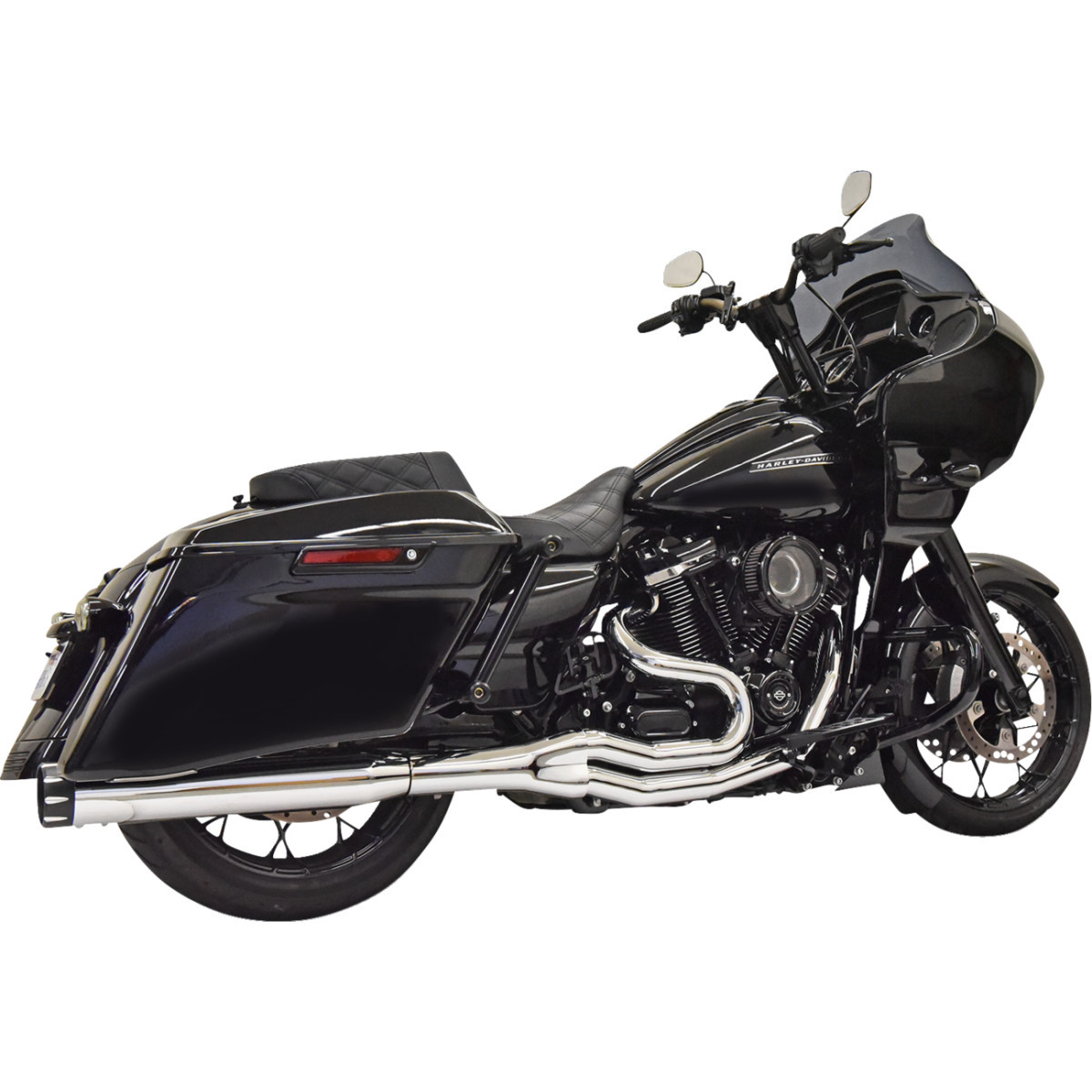 Bassani Xhaust #1F78T - 2:1 High Horsepower Exhaust - Chrome
