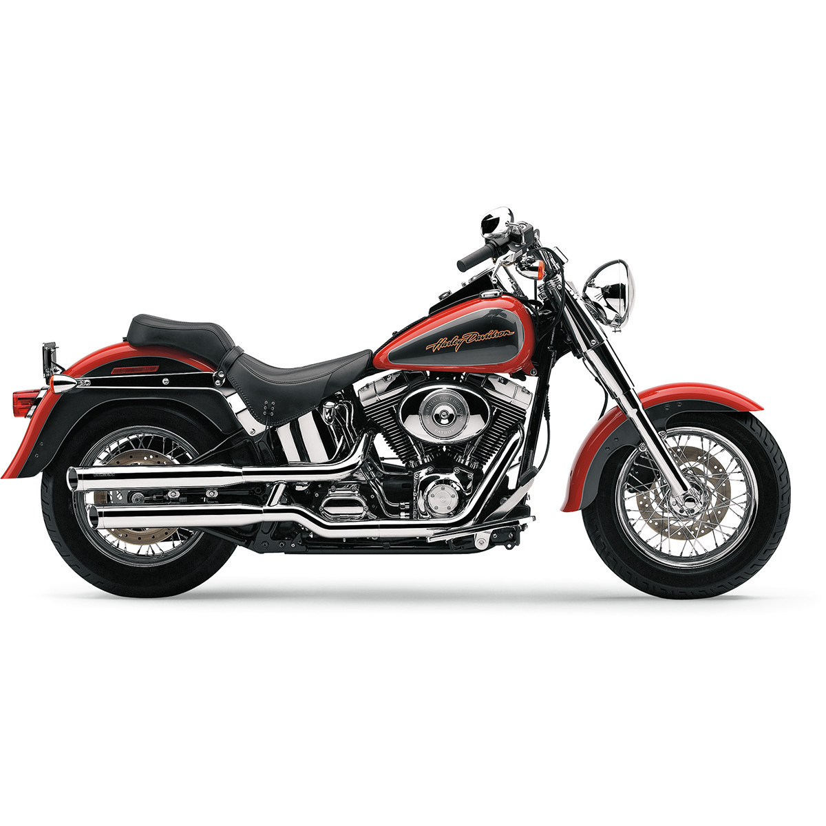 Cobra #6001 - 3" Slip-On Mufflers - Chrome - '07-'17 FLSTF
