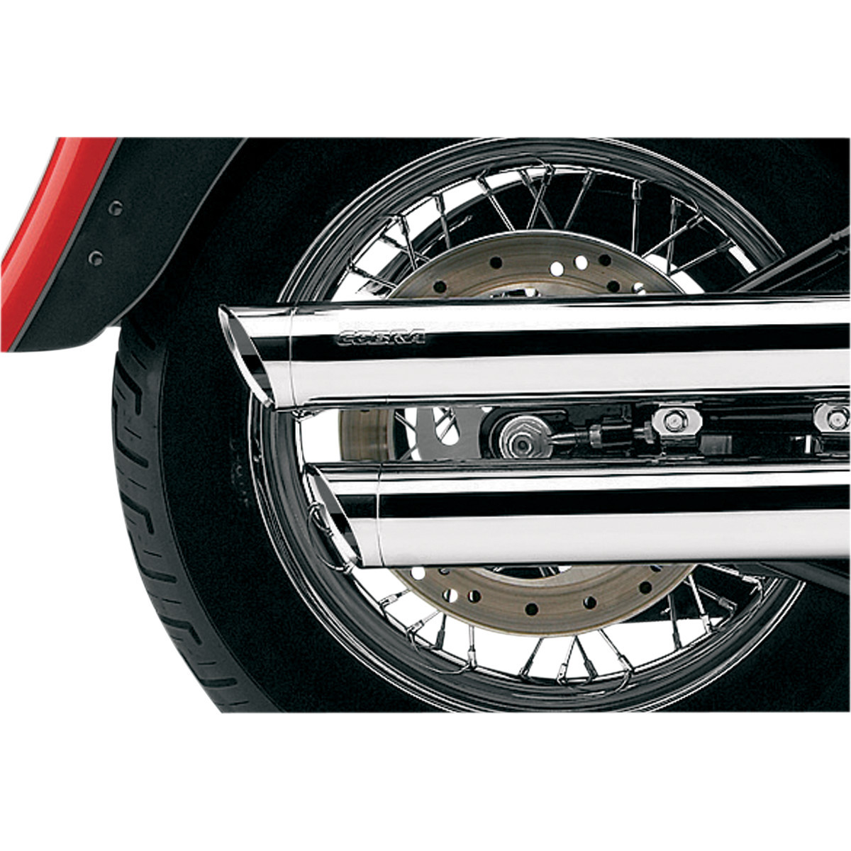 Cobra #6000 - 3" Slip-On Mufflers - Chrome - '00-'06 FLSTF