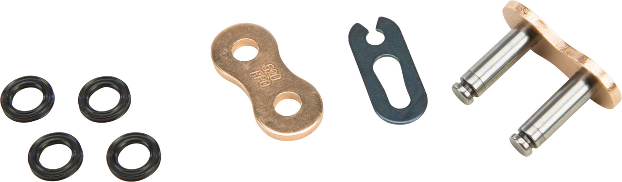 Fire Power #520FPO-SKJ/G - O-ring Clip Master Link 520 Gold