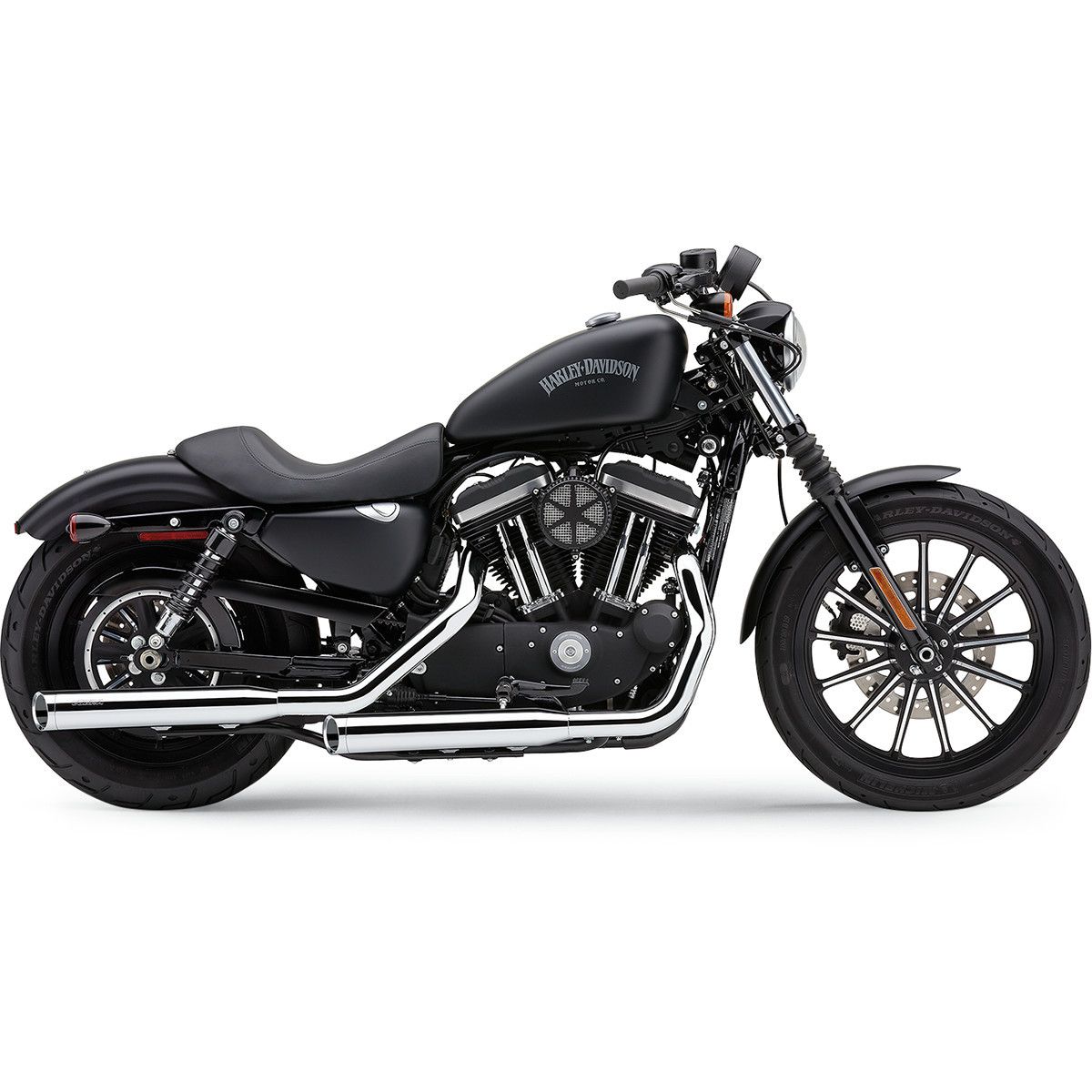 Cobra #6031 - 3" Slashcut Slip-On Mufflers - XL - Chrome