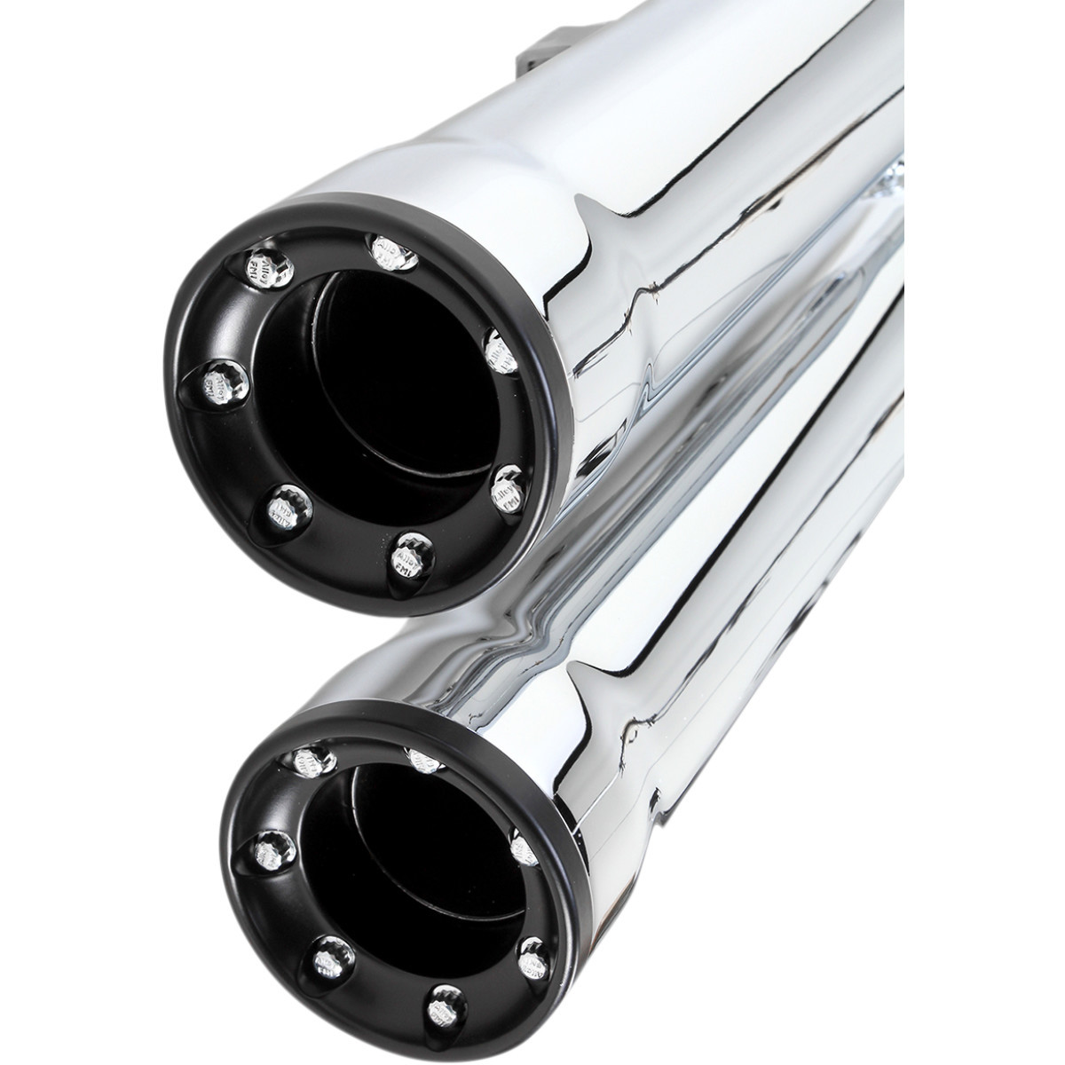 Cobra #6080 - Slip-On Mufflers with Race-Pro Tips - 3" - Chrome - '04-'13 XL