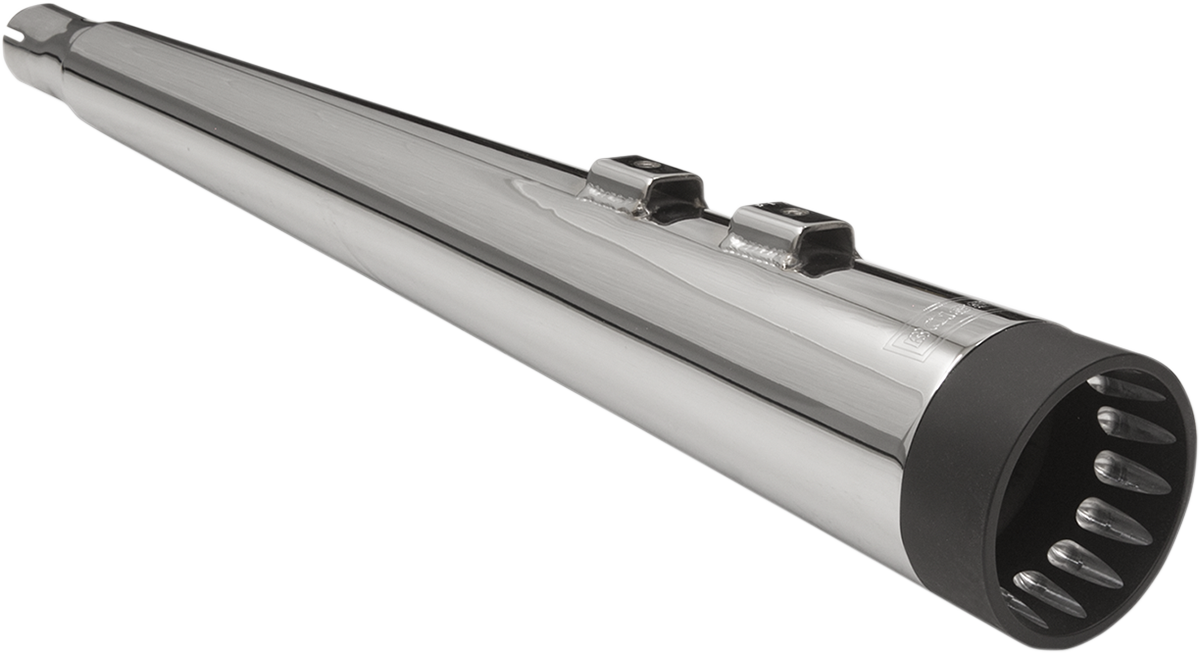 DNT Megaphone Muffler - Chrome/Black - 95-16 FL