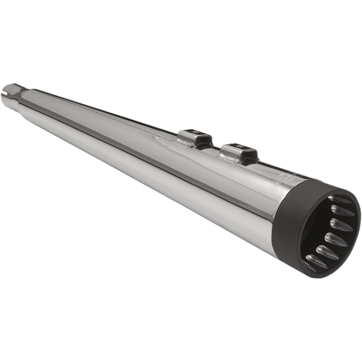 Bassani Xhaust #1F57DNT5 - DNT Megaphone Muffler - Chrome/Black - '95-'16 FL