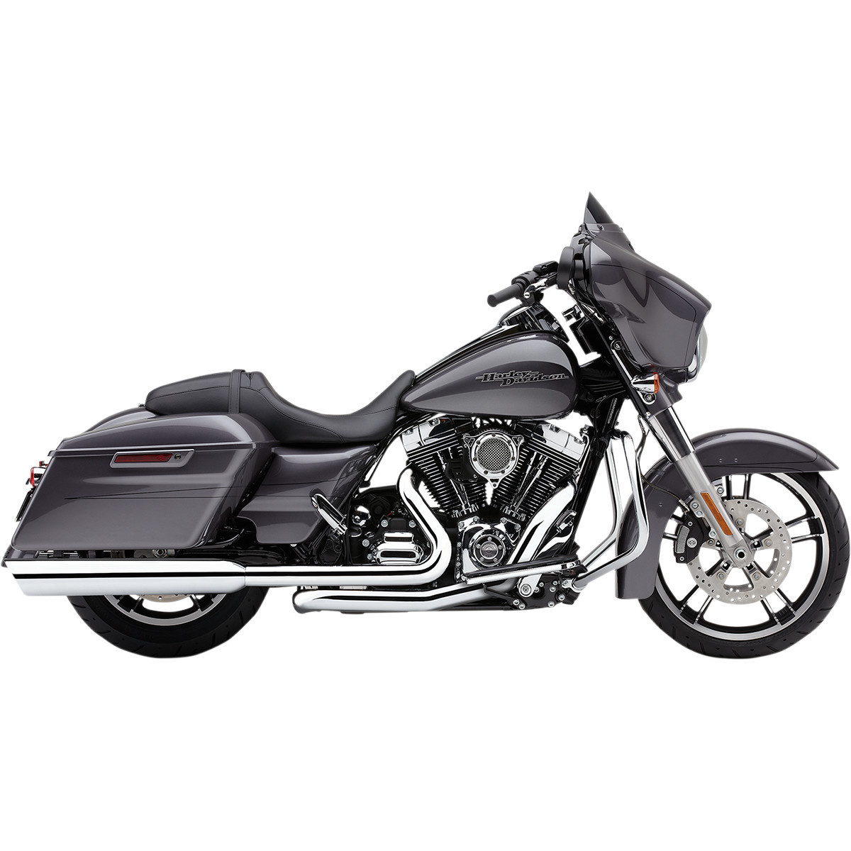 Cobra #6106 - 909 Twin Slip-On Mufflers - 4" - Chrome - '95-'16 Bagger
