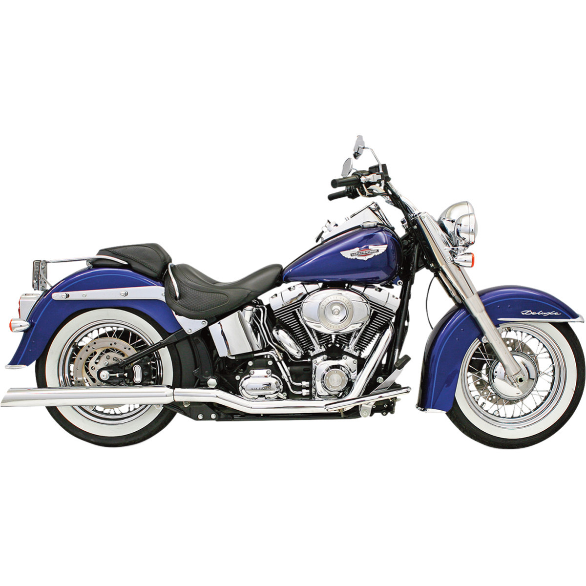 Bassani Xhaust #31117C - Slip-On Mufflers - Slant-Cut with Standard 2" Baffles - Chrome