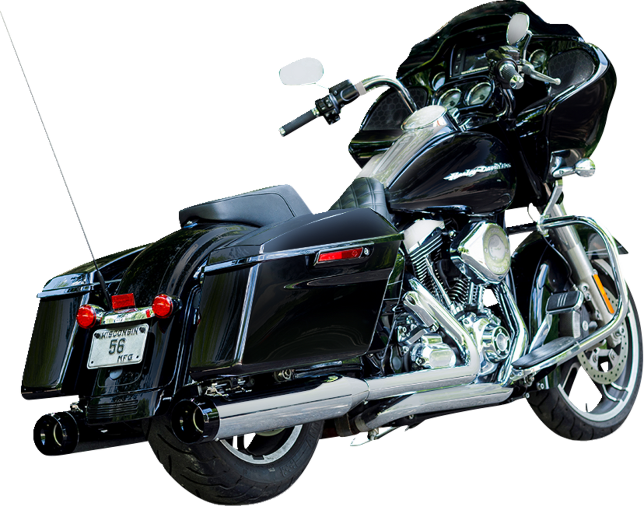 4.5" Mufflers - Chrome with Black Thruster