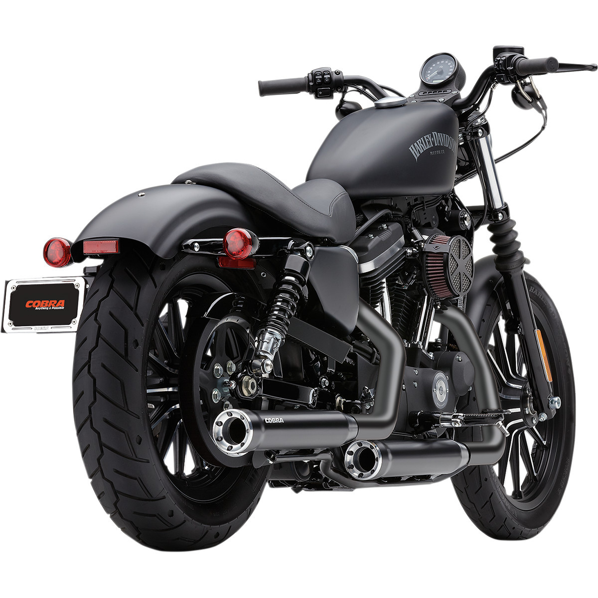 Cobra #6081RB - 3" RPT Mufflers for XL - Black