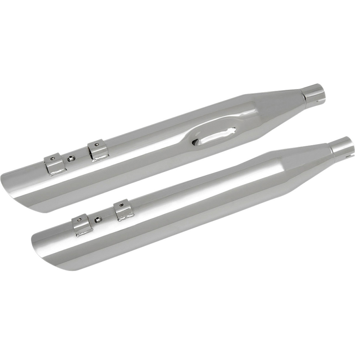 Drag Specialties - 3-1/2" Slashdown Slip-On Mufflers - Chrome