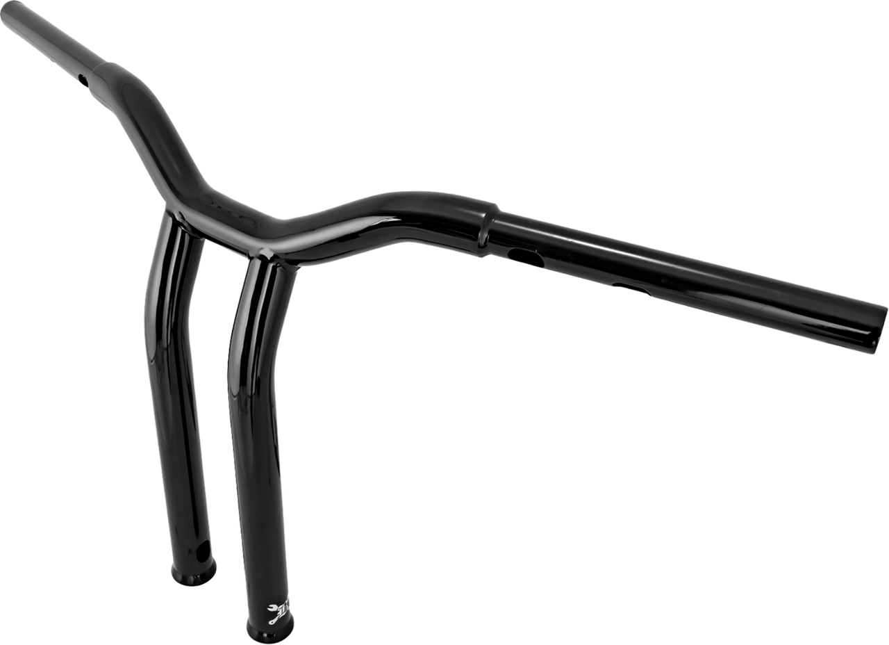 Burly Brand #B12-6083B - Dominator Handlebar - Touring/Softail - 14" - Black