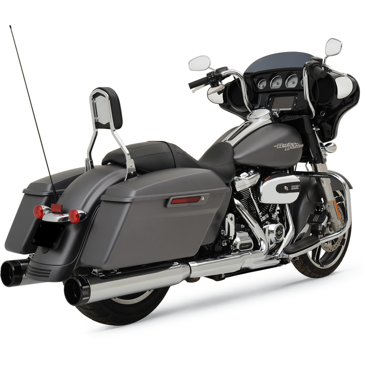 Khrome Werks #202725 - 4-1/2" HP-Plus® Slip-On Mufflers - Chrome with Klassic - Touring