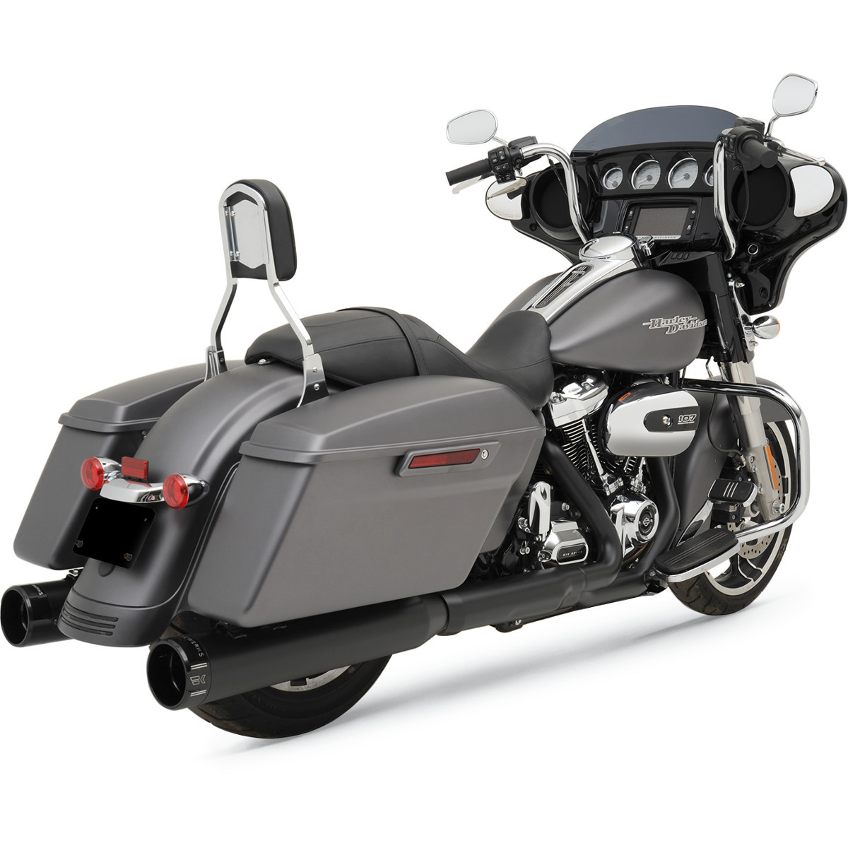 Khrome Werks #202825 - 4-1/2" HP-Plus® Slip-On Mufflers - Black with Klassic - Touring