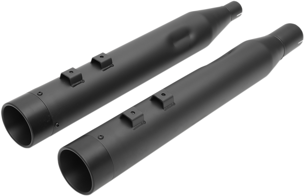 4" Slip-On Mufflers for FL - Black/Black