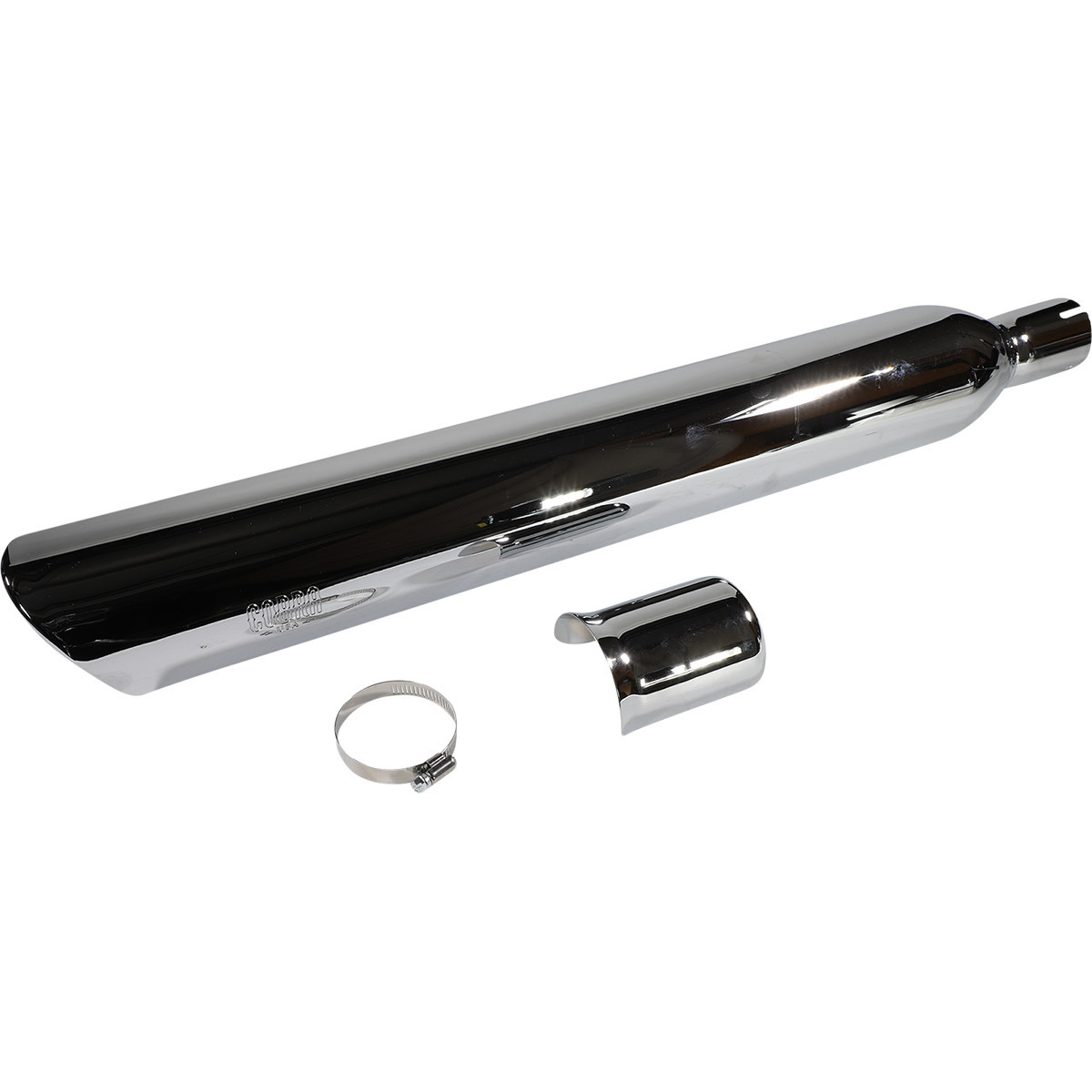 Cobra #6520 - 909 Twins Slip-On Muffler - FLSB - Chrome