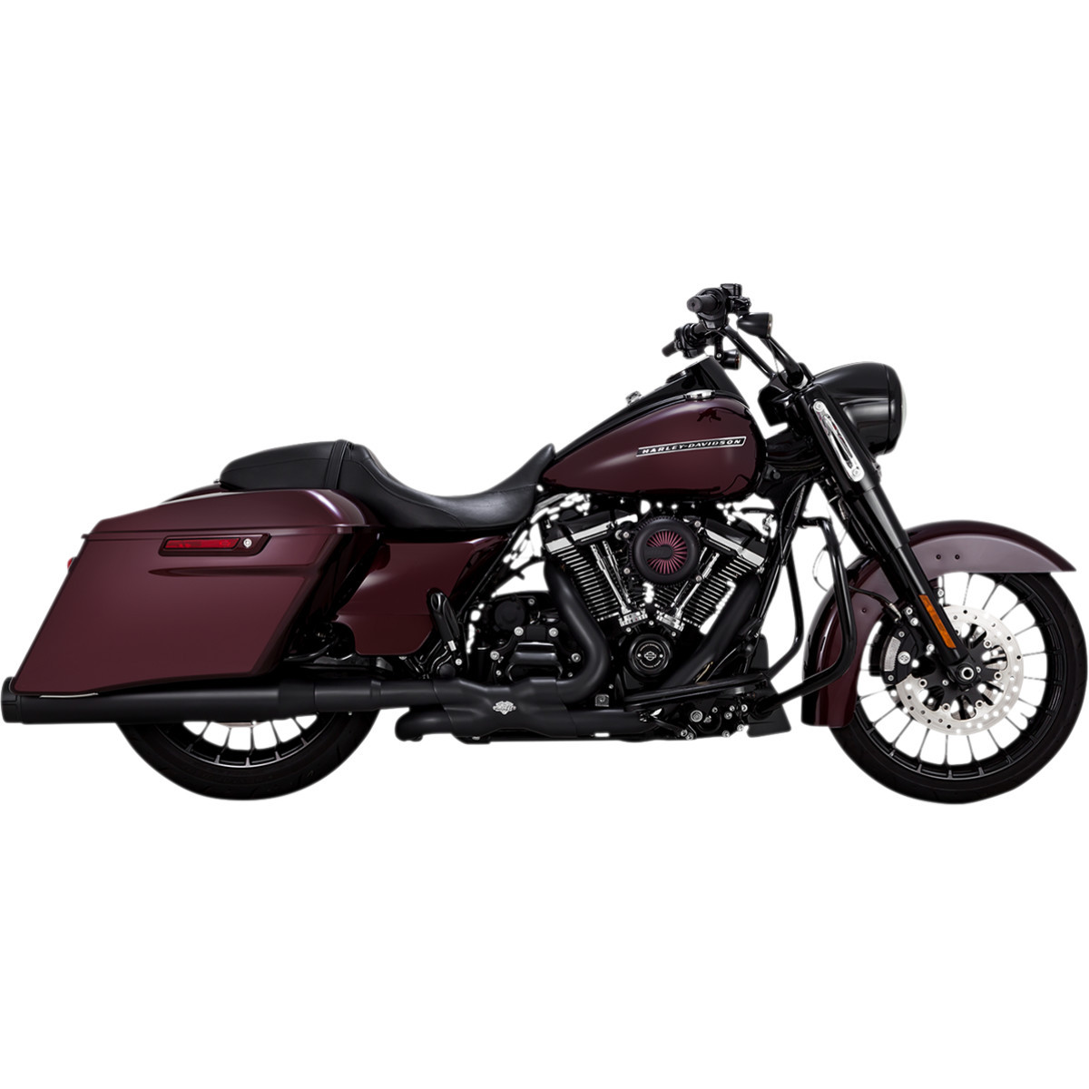 Vance & Hines #46674 - 4-1/2" Torquer Slip-On Mufflers - Black