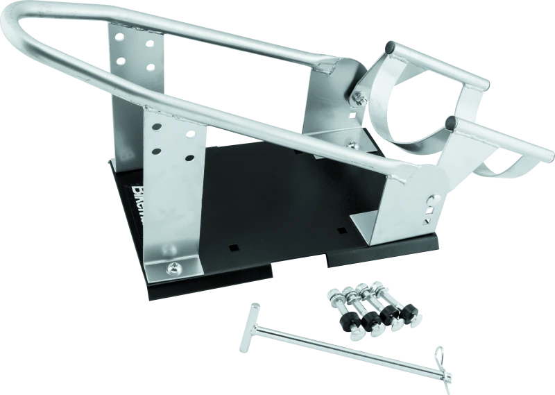 BikeMaster 152453 BikeMaster Heavy Duty Wheel Chock - Silver